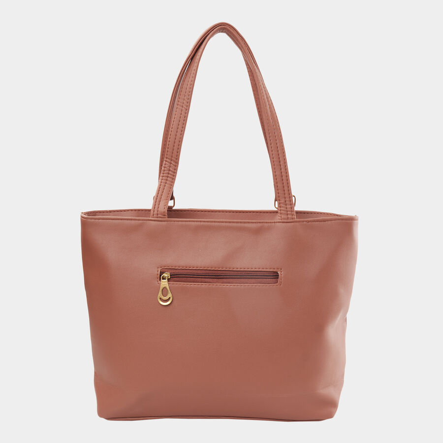Women Solid Tan Handbag, , large image number null