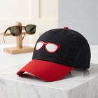 Kids' Black Canvas Cap, , small