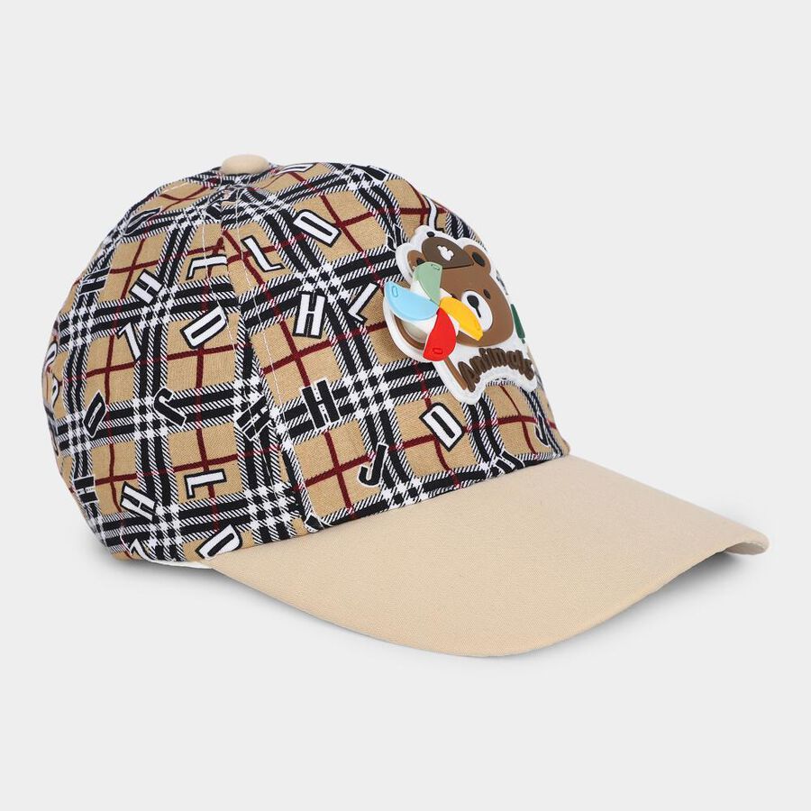 Kid's Brown Fabric Cap , , large image number null