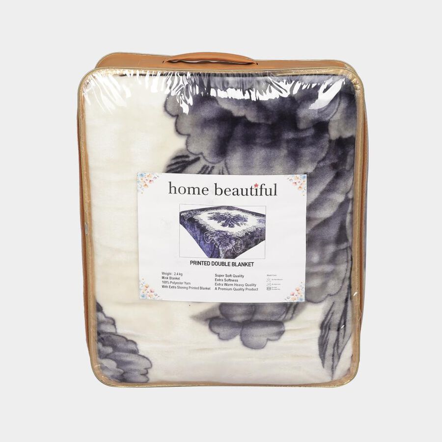  White Microfiber Blanket, , large image number null