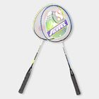 Kid's Black Metal Badminton Racket, , small