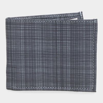 Men's Blue Polyurethane Wallet