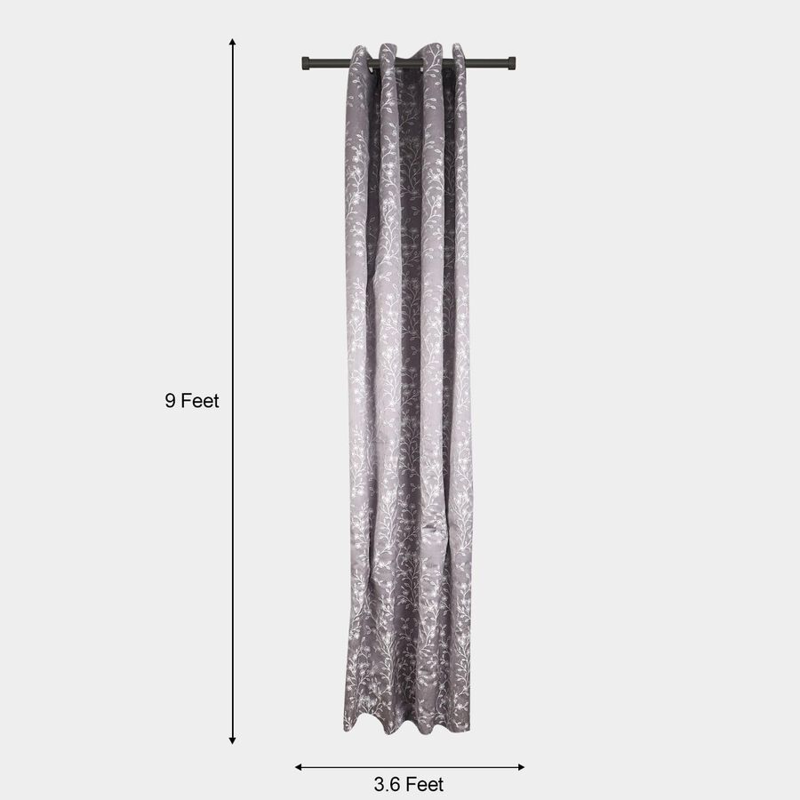 9ft. Grey Polyester Curtain, , large