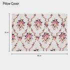 White Floral Printed Single Bedsheet, , small image number null