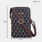Women's Dark Blue Polyurethane Sling Bag, , small image number null