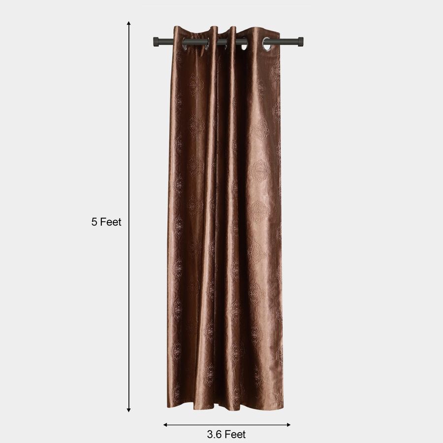 5ft. Brown Window Curtain, , large image number null