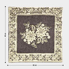 Black Floral Embroidered Cushion Cover, , small