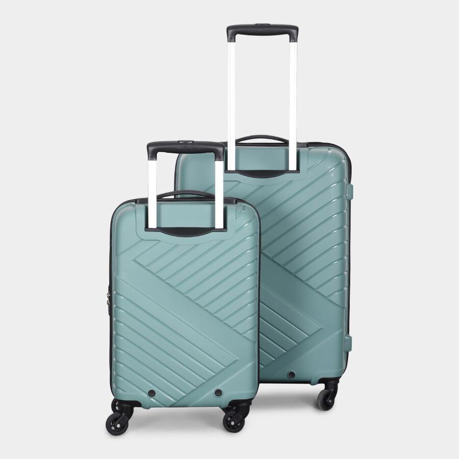 4-Wheel Dark Grey Polypropylene Hard Case Trolley, Small + Medium, , large image number null