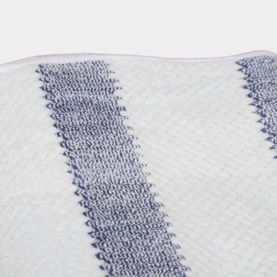 270 GSM Blue Microfiber Bath Towel, , large