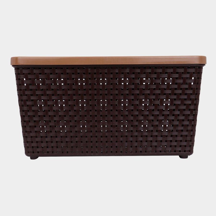 Brown Plastic Basket, , large image number null