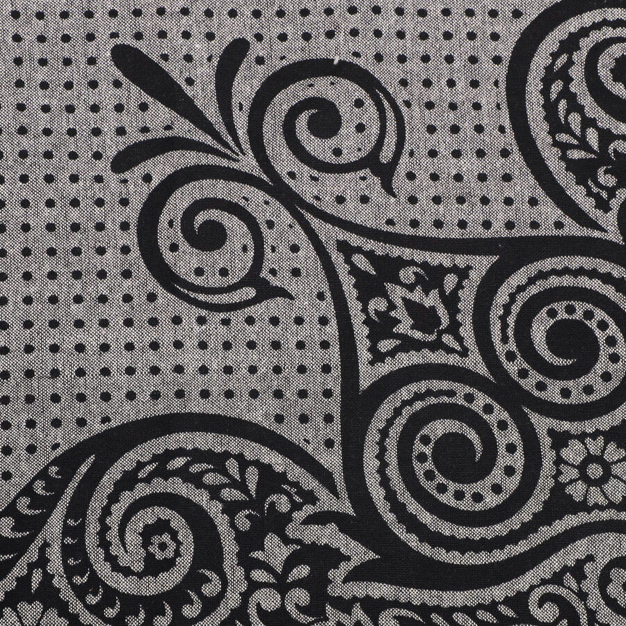 Dark Grey Cotton Blend Pillow Cover, , large image number null