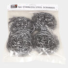 Stainless Steel Scrubber, Set of 4, , small image number null
