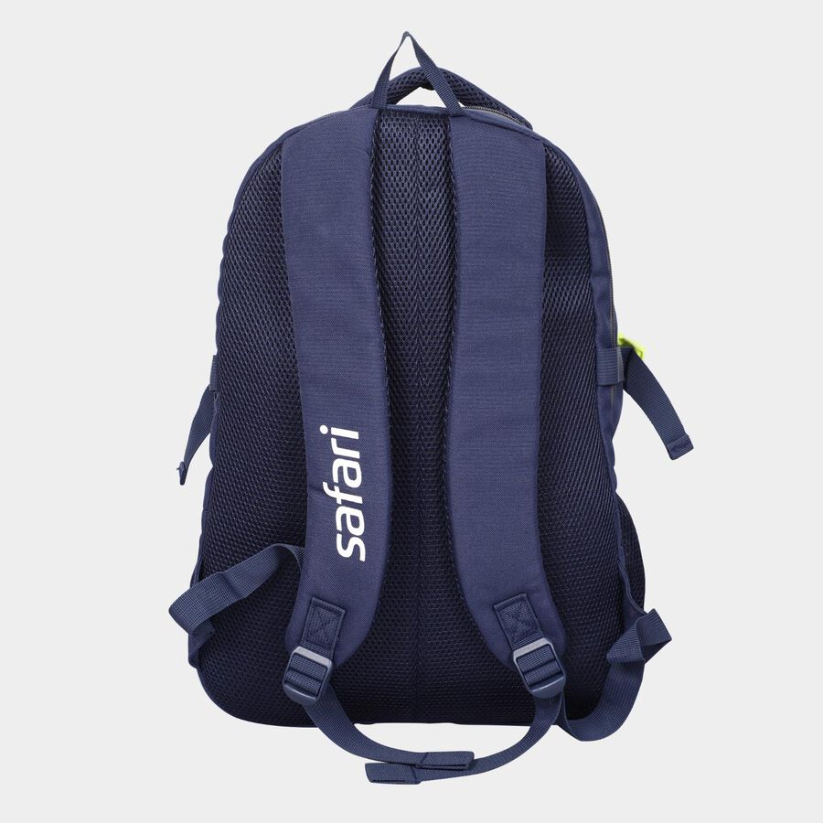 Dark Blue Polyester Backpack with Laptop Compartment, 30 L (Approx), , large image number null