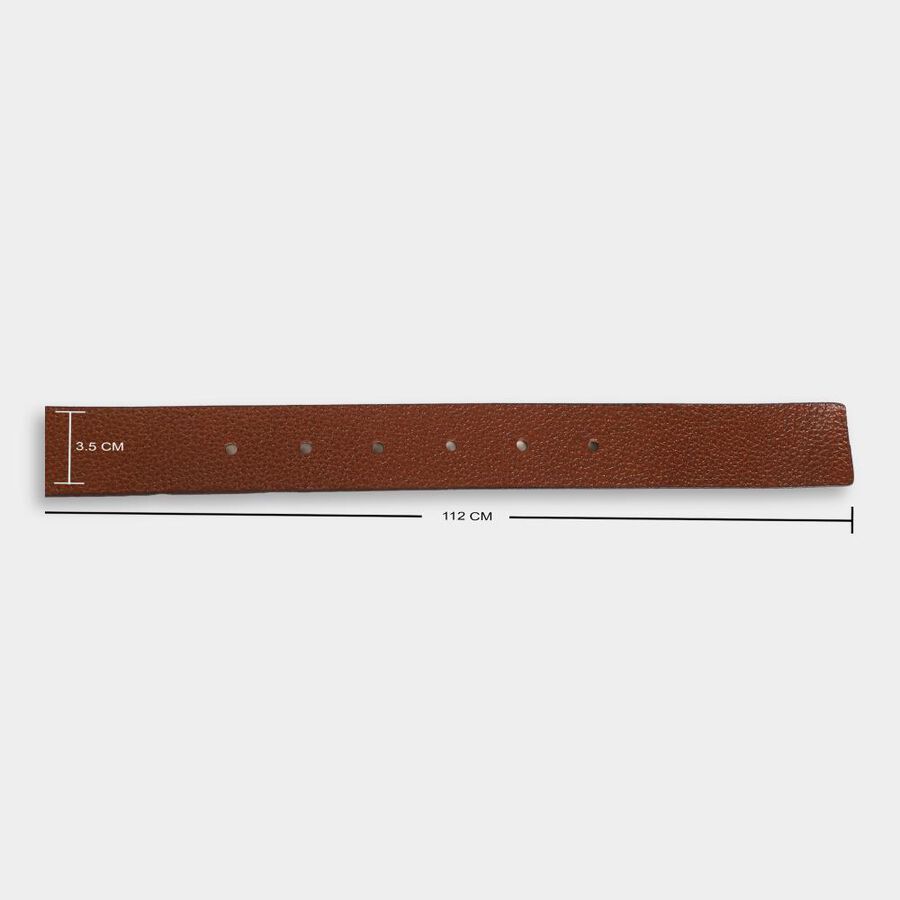 Men's Tan Leather Casual Belt, , large image number null