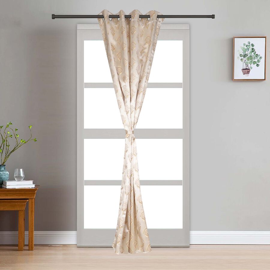 7ft. Grey Microfiber Door Curtain, , large image number null