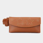 Women's Tan Polyurethane Hand Pouch, , small image number null