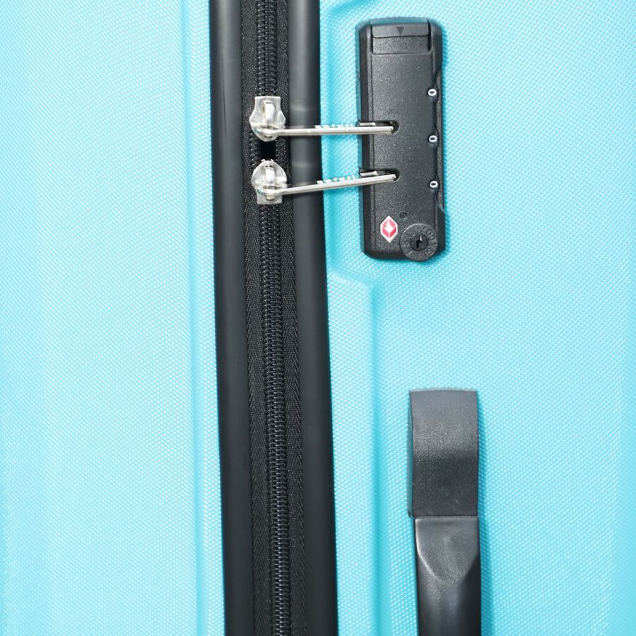 4-Wheel Cyan PVC Matee Hard Case Trolley, Large, , large image number null