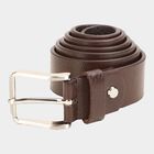 Men's BrownLeather Formal Belt, , small