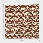 Brown Polyester Cushion Cover, , small image number null
