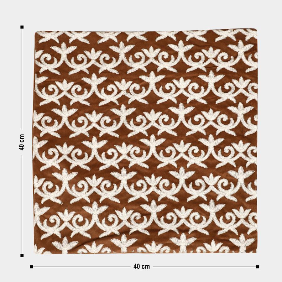 Brown Polyester Cushion Cover, , large image number null