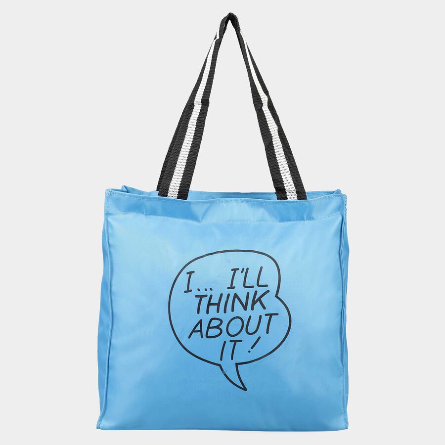 Blue Fabric-Polyester Bag, , large image number null