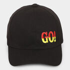 Kids Black Fabric Cap, , small image number null