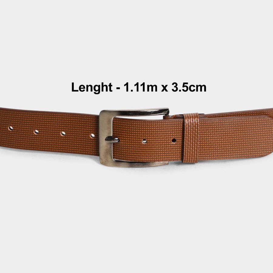 Men's Brown Polyurethane Casual Belt, , large image number null
