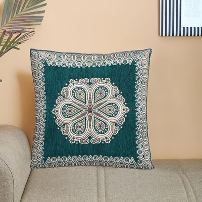 Green Polyester Cushion Cover