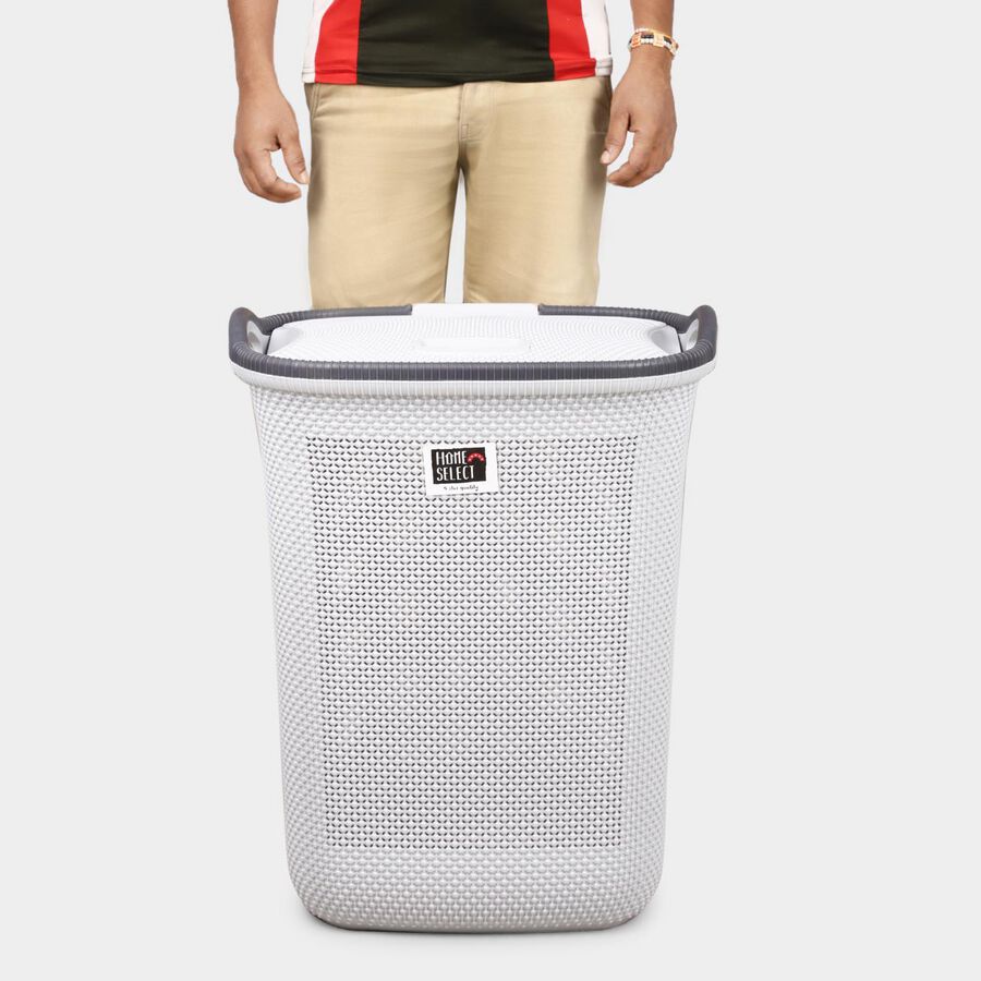 54 L प्लास्टिक लॉन्ड्री बास्केट, , large image number null