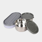 Steel Lunch Box, 3 Containers and 1 Bag, , small image number null