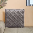 Dark Grey Velvet Cushion Cover, , small image number null