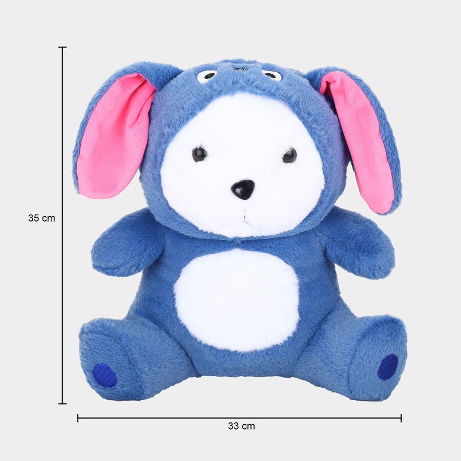 Dark Blue Fabric Teddy Bear , , large