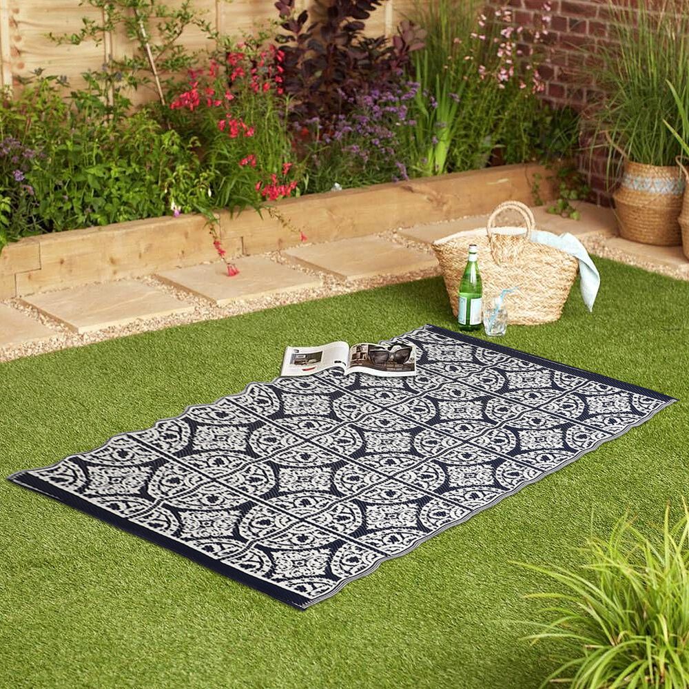Home Beautiful                         Blue PVC Floor Mat