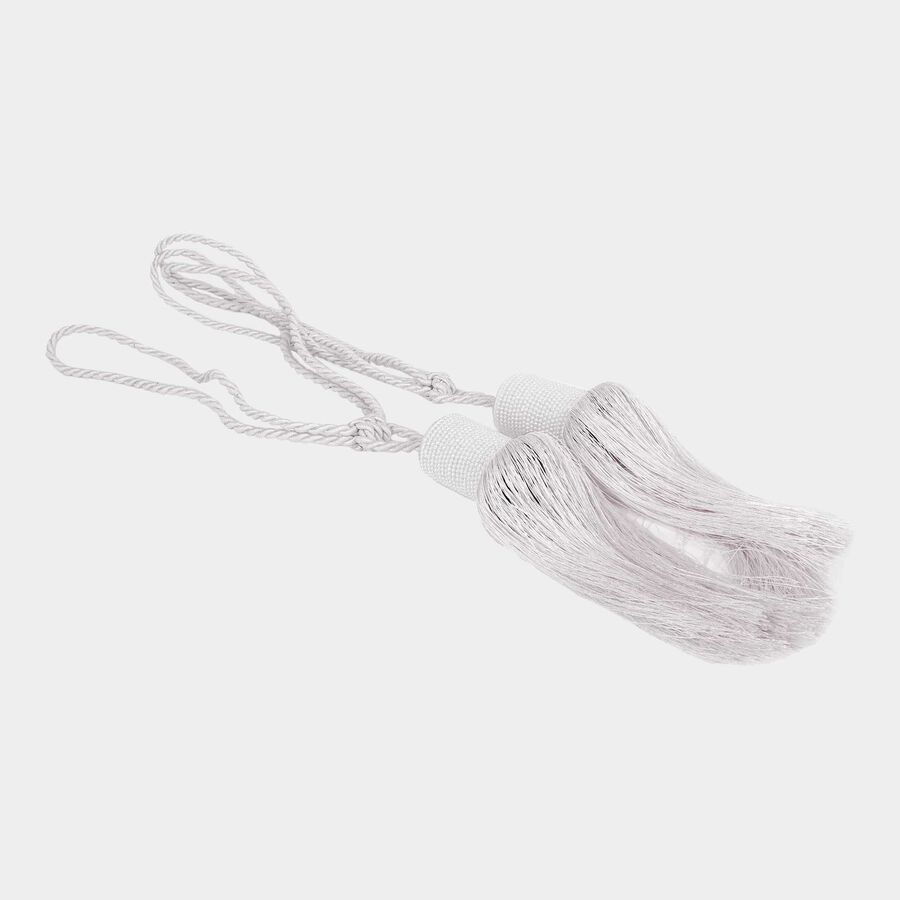 Grey Microfiber Tieback Rope, , large image number null