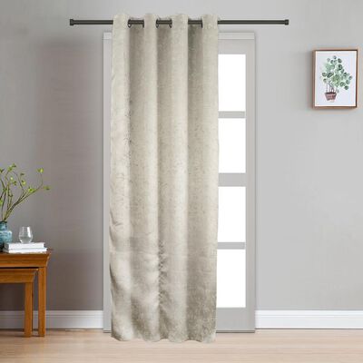 7ft. Cream Polyester Curtain