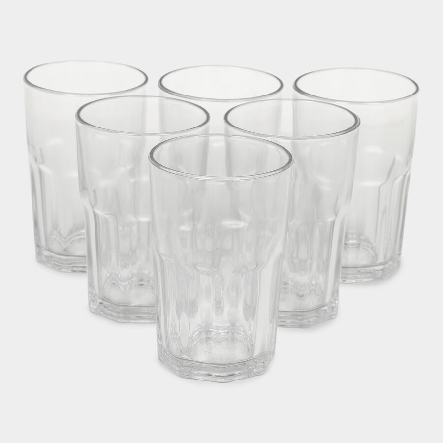 220ml Glass Tumbler Set of 6, , large image number null