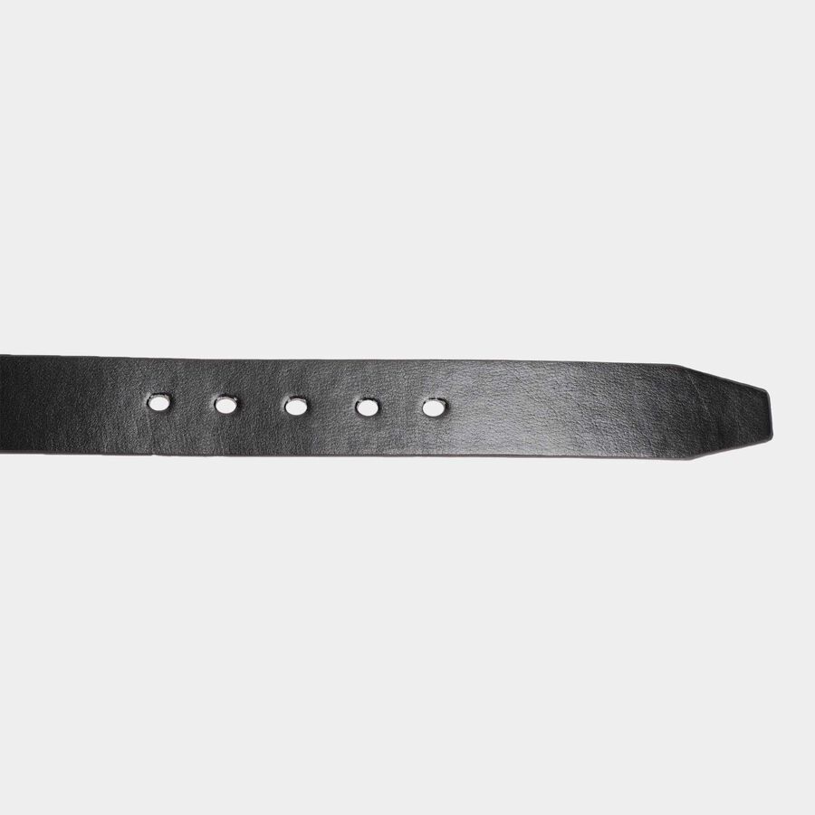 Men's Black Polyurethane Casual Belt, , large
