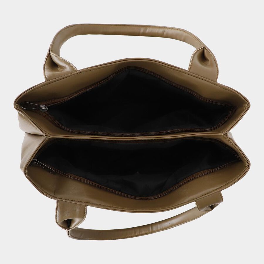 Women's Brown Pu Evening Bag, , large