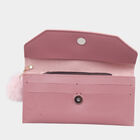 Women's Pink Polyurethane Hand Pouch, , small image number null