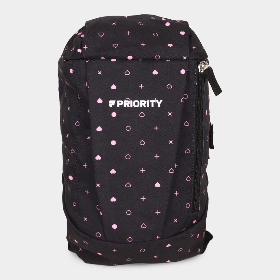 Women's Black Canvas Backpack, , large image number null