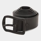 Men's Black Leather Casual Belt, , small image number null