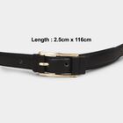 Women's Black Pu Belt, , small image number null