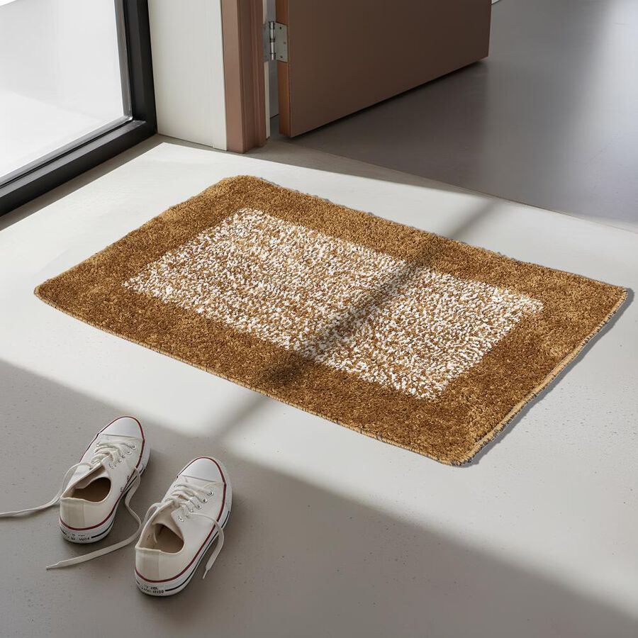 Anti-Skid Brown Polyester Door Mat, , large image number null
