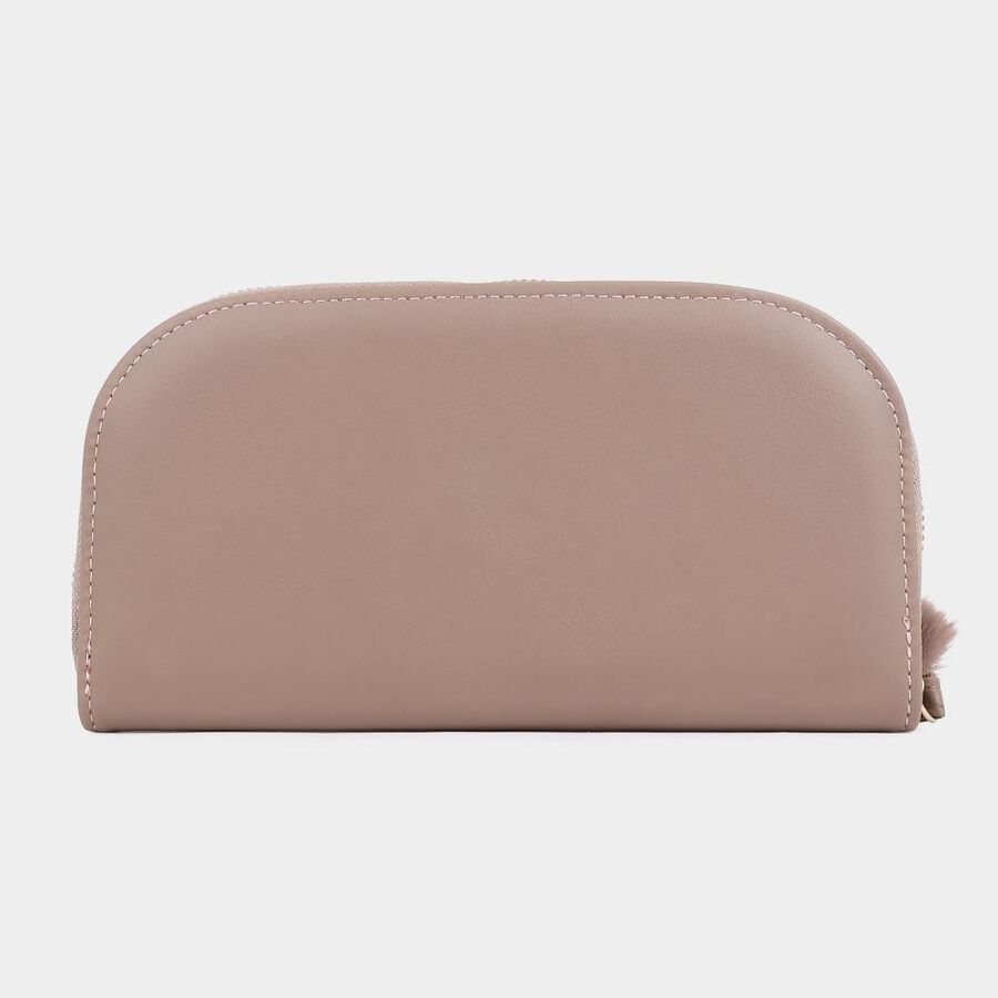 Women's Tan Polyurethane Long Wallet, , large image number null