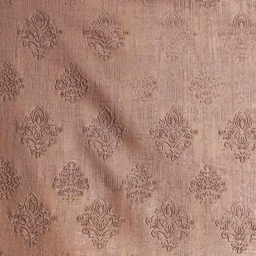 5ft. Living Room Rich Copper Brown Embossed Eyelet Curtains, , large image number null