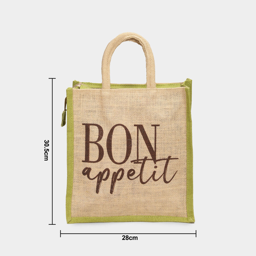 Light Green Jute Handy Pouch, , large image number null