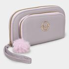 Women's Grey Polyurethane Handbag, , small image number null