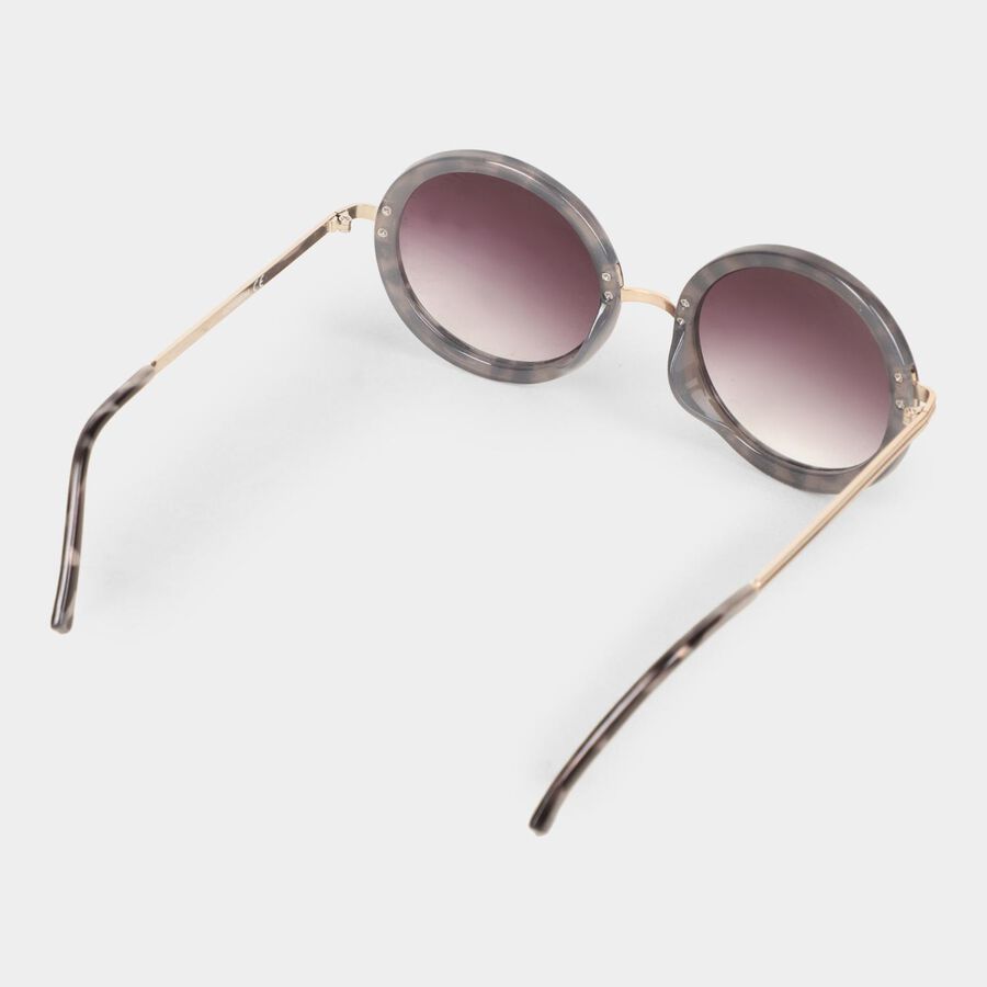 Women's Plastic Gradient Round Sunglasses, , large image number null