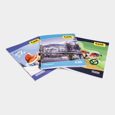 140 Page Notebook, Set of 3, English Hindi Maths