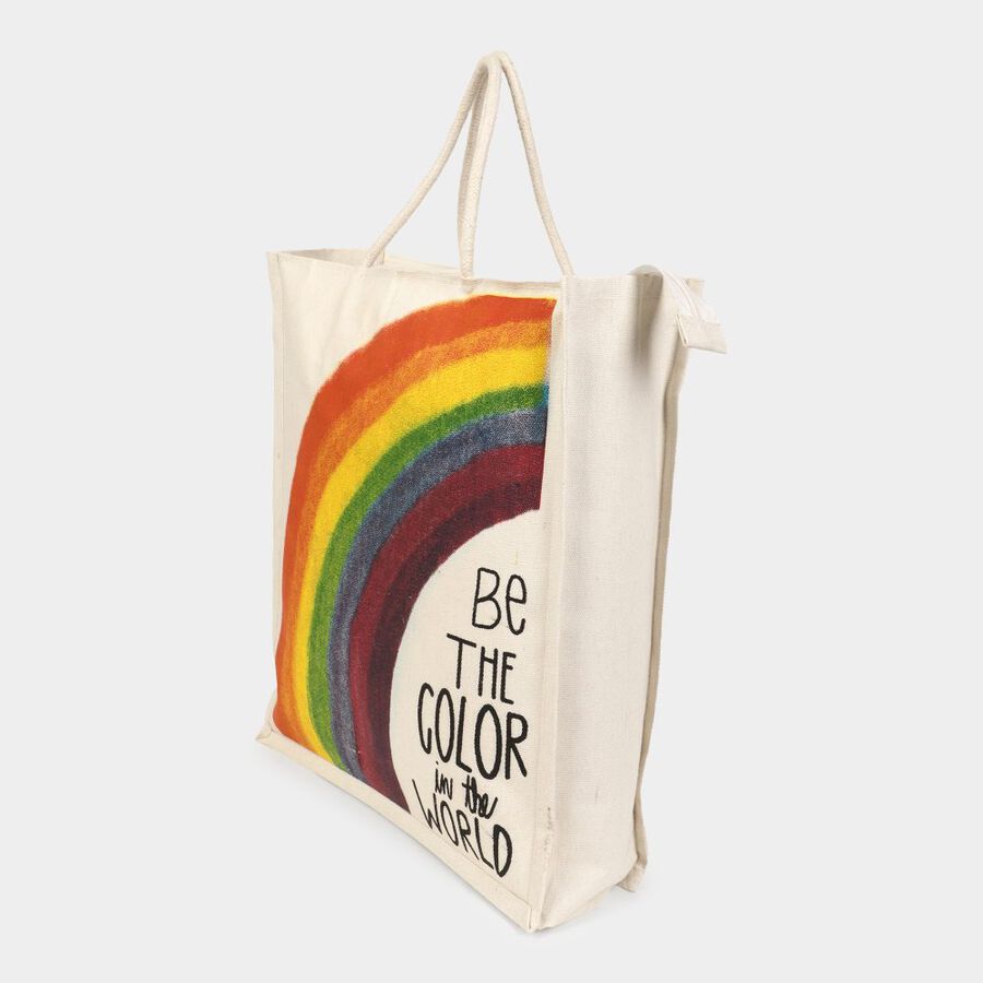 off-White Canvas Bag, , large